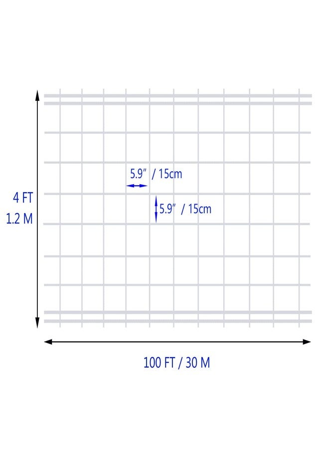 HHTHH White Trellis Netting 4x100 ft Heavy Duty Garden Netting Polypropylene Plant Support Net for Climbing Vegetables Fruits Flowers - Image 2